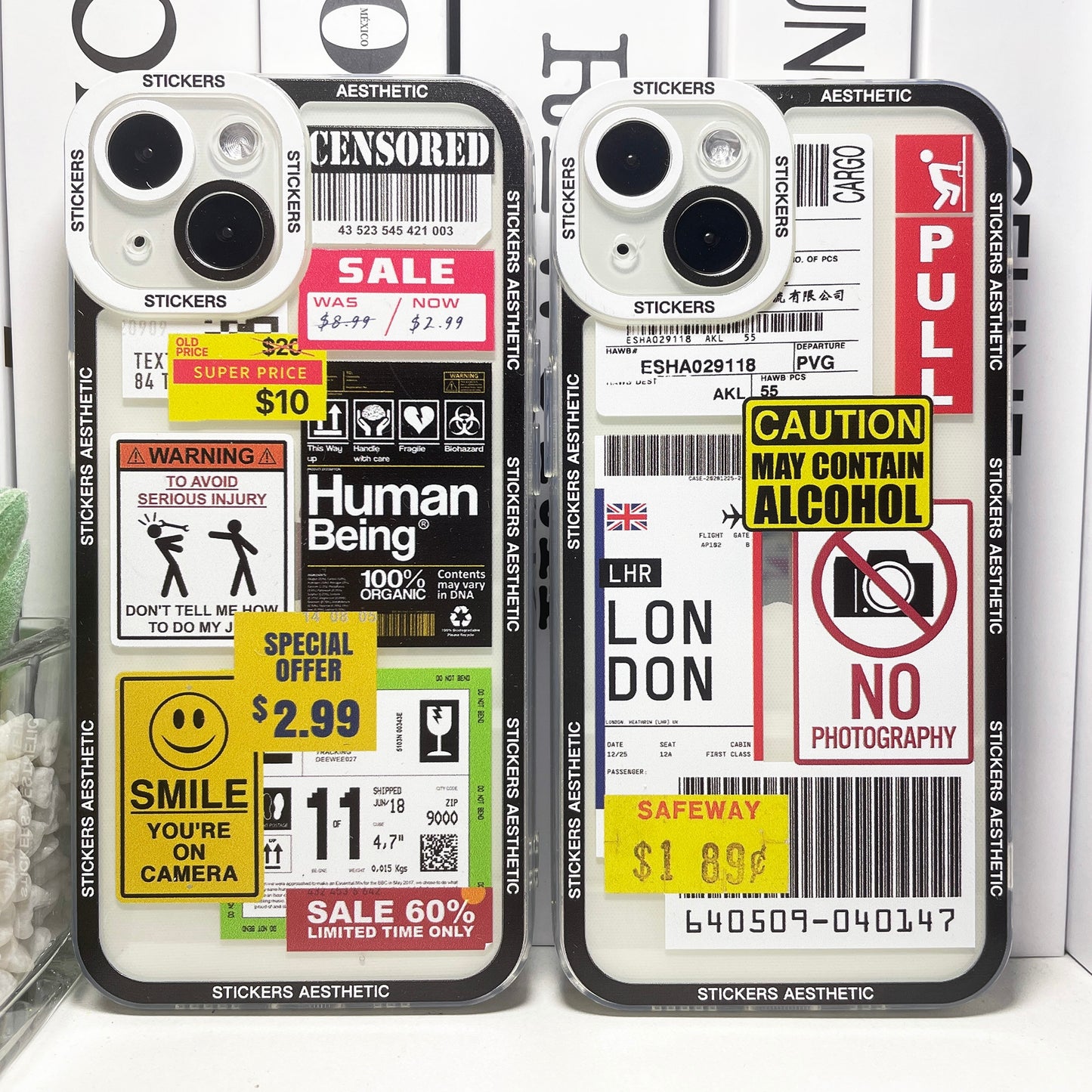 Label Stickers Phone Case | For iPhone